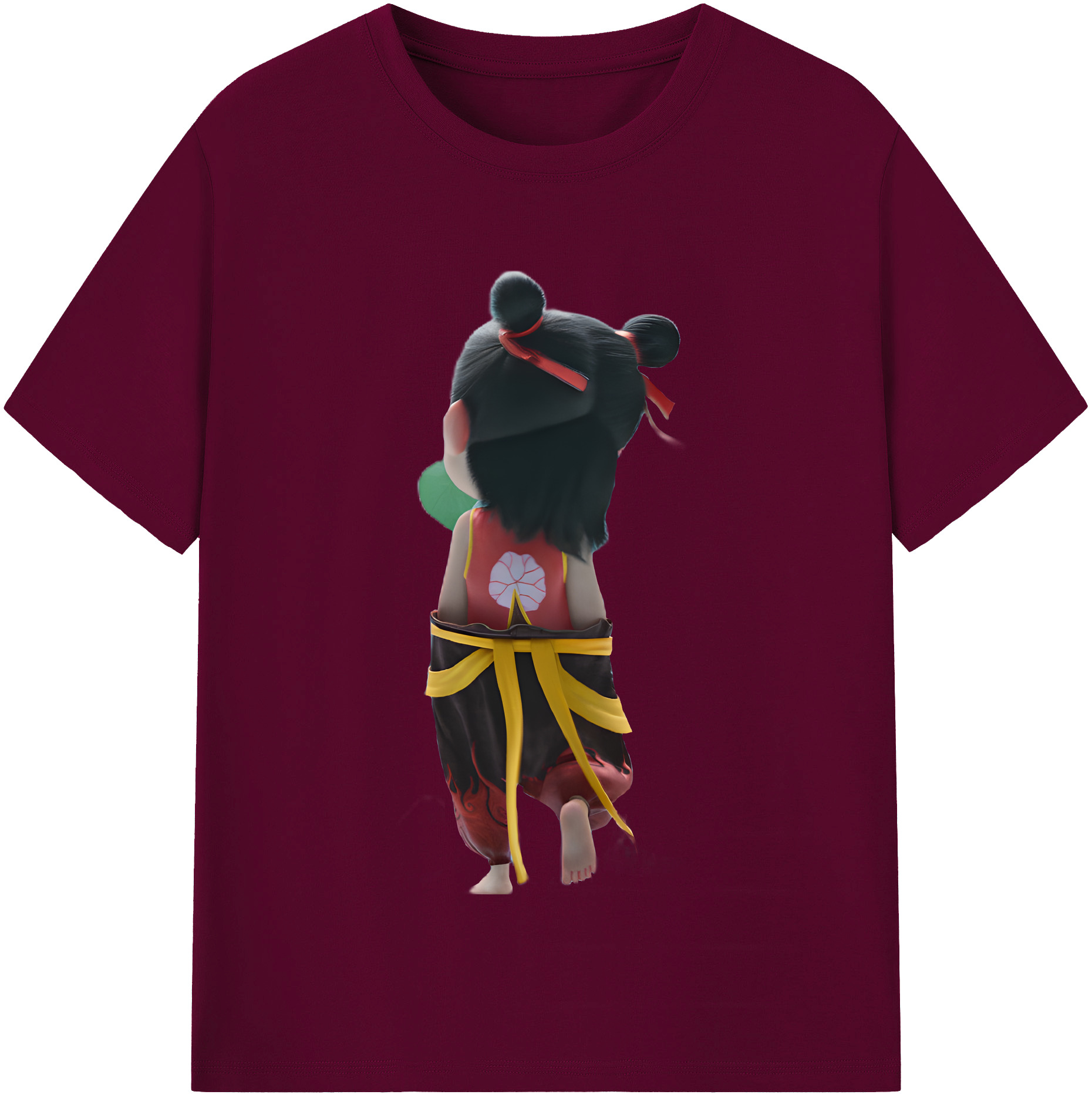 （画像用） Ne Zha 2 ナタ 魔童の大暴れ レディースカジュアルプリントTシャツ（綿100％）